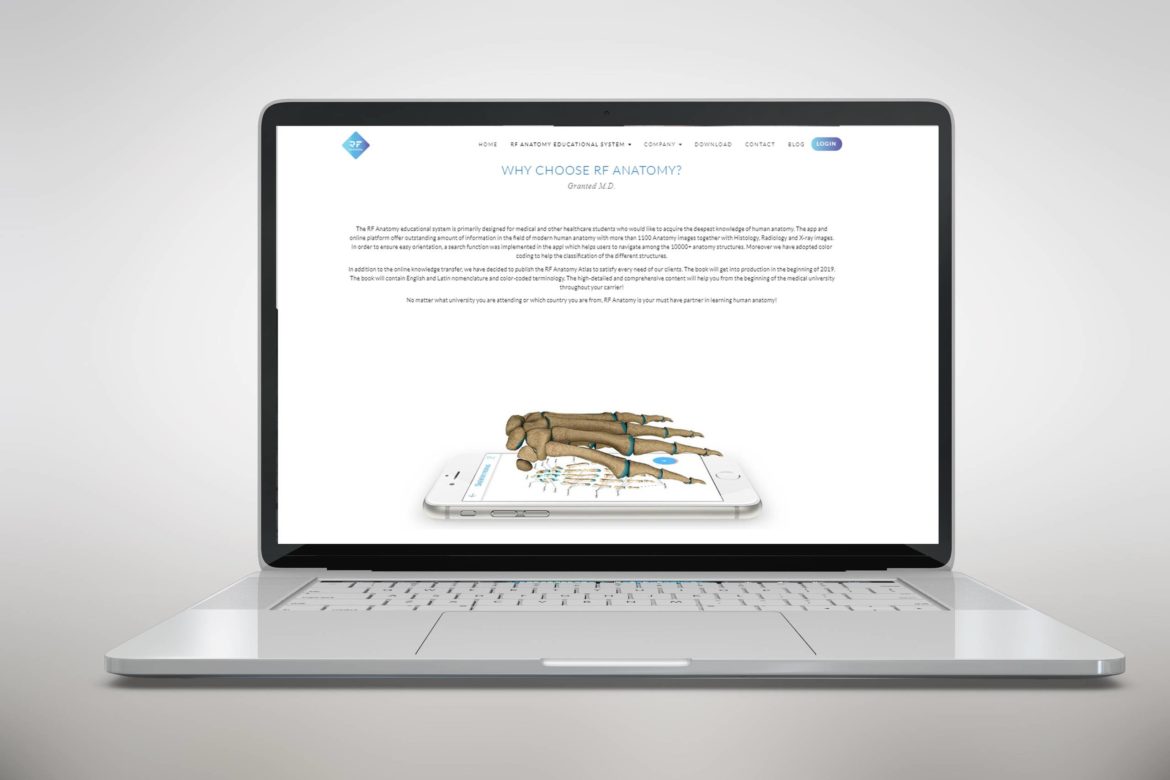 RF Anatomy weboldal